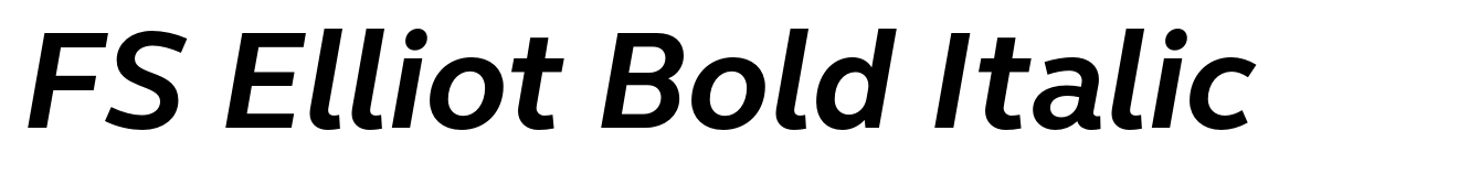FS Elliot Bold Italic